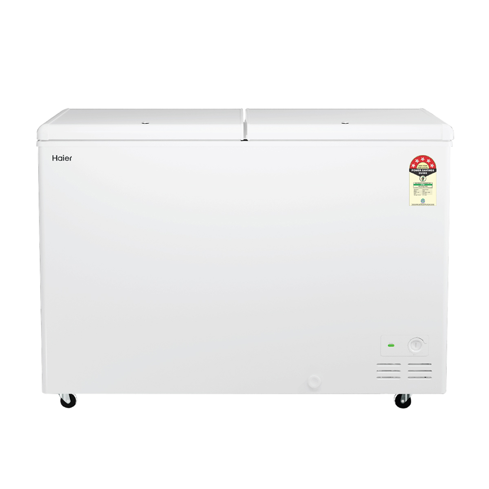 Haier Deep Freezer 500L, Hard Top Convertible Double Door (White)